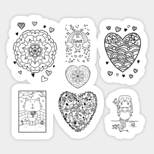 Valentines Various Sticker